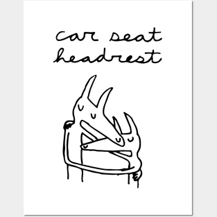 CAR SEAT HEADREST Posters and Art
